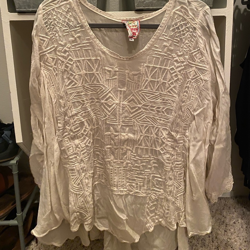 Johnny Was embroidered top